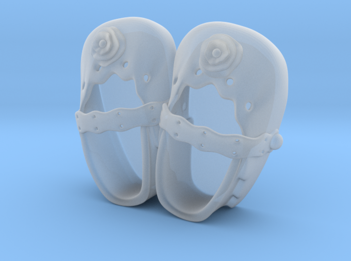 Baby Shower Decorations - Baby Shoes - One Color 3d printed