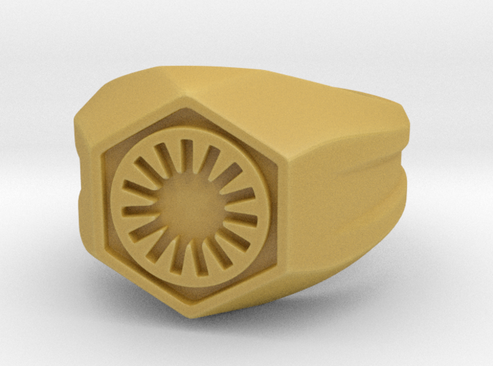 First Order Signet Ring (Size 10 1/4 - 20 mm) 3d printed