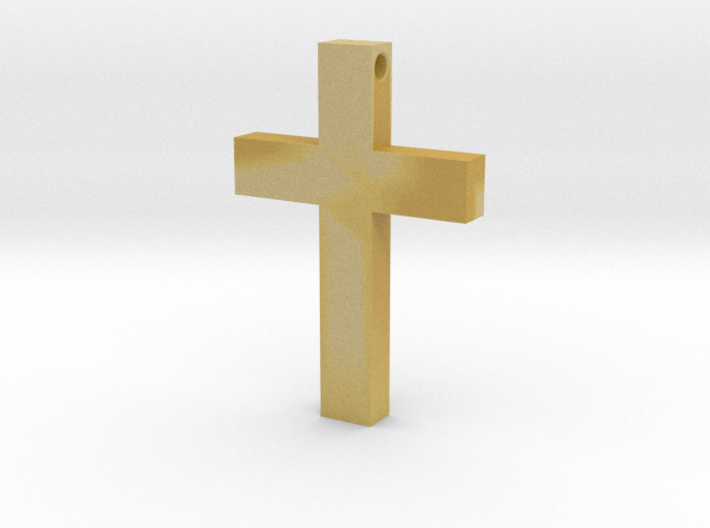 Latin Cross Pendant (Monroe Cross Variation) 3d printed