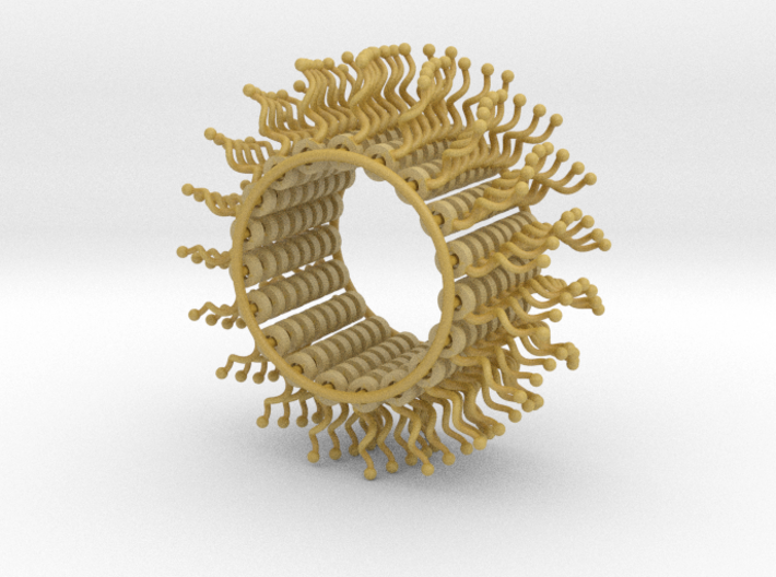 Curly Bracelet 3d printed