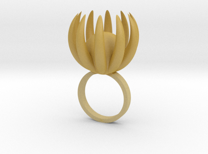 Blooming Ring size UK 0 3d printed