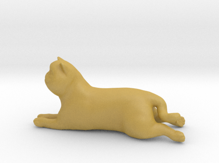 Laying Exotic Shorthair Cat 3d printed