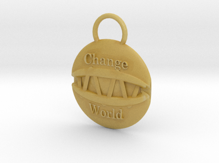 Change the world 3d printed