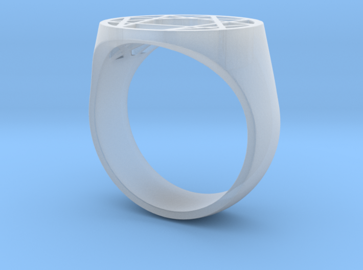 Enneagram Big Ring - Size 10.5 3d printed