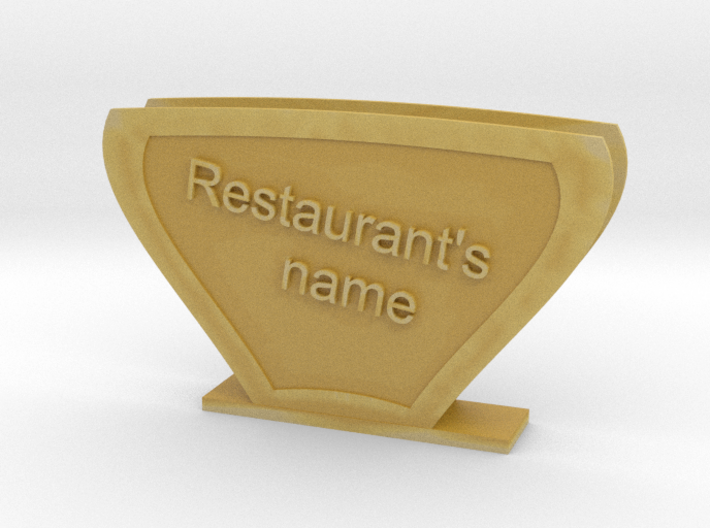 Carry Handkerchiefs with name of Restaurant 3d printed