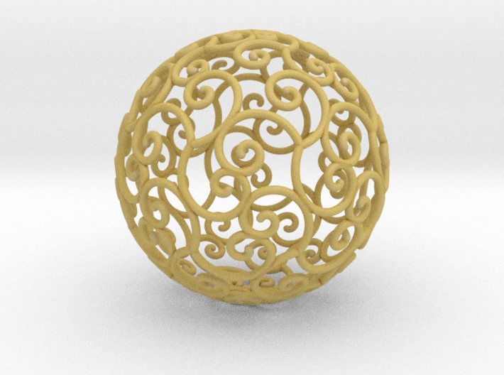 Triskel celtic sphere 3 (2,8+4) 3d printed