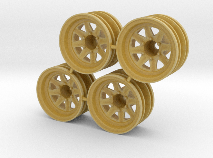 Rim Wagon Wheel 1/4&quot; offset - Losi McRC/Trekker 3d printed