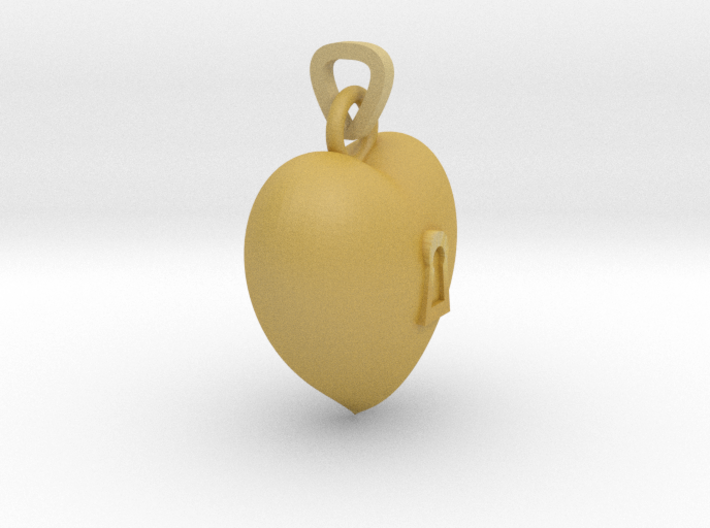 Heart Necklace Key Model F 3d printed