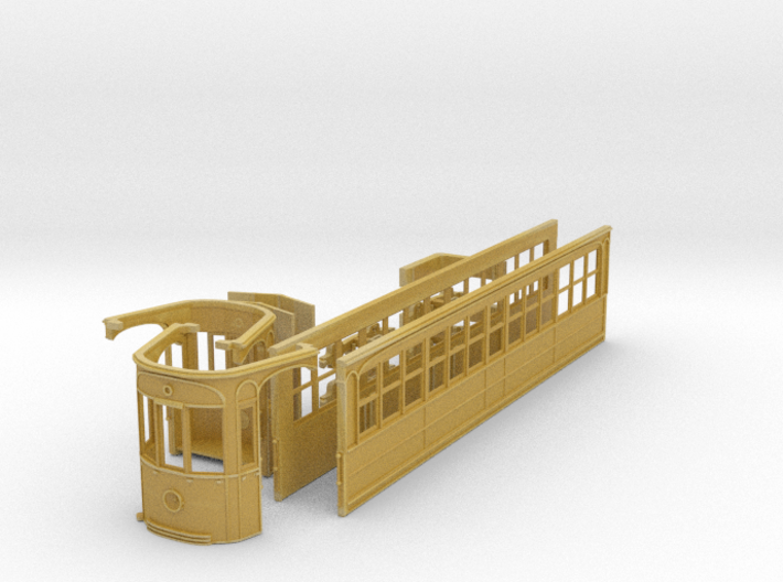 Auckland 1929 Tram - O Scale 1:43 (Part A) 3d printed 