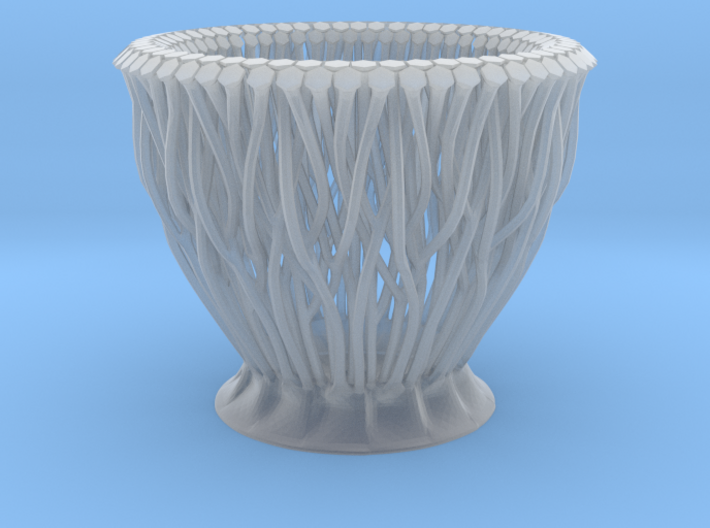 Small Organic hexagon vase/planter 3d printed