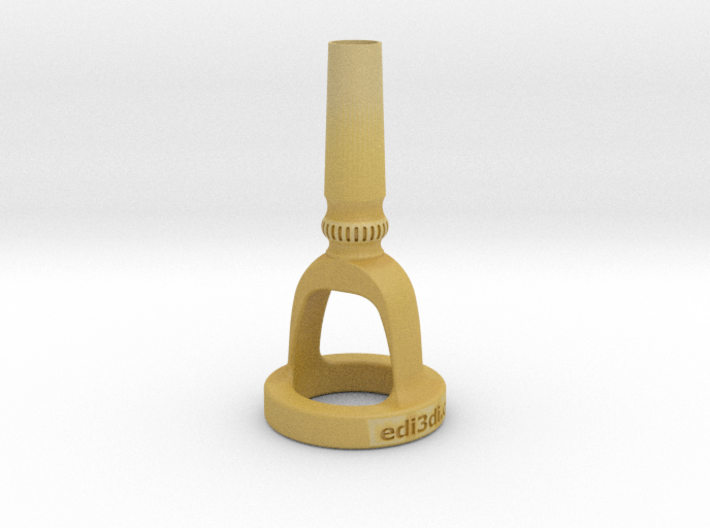 Contrabass Tuba Cut-Away Mouthpiece 3d printed