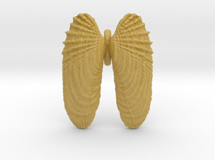 Small Angelwings Shell Pendant 3d printed
