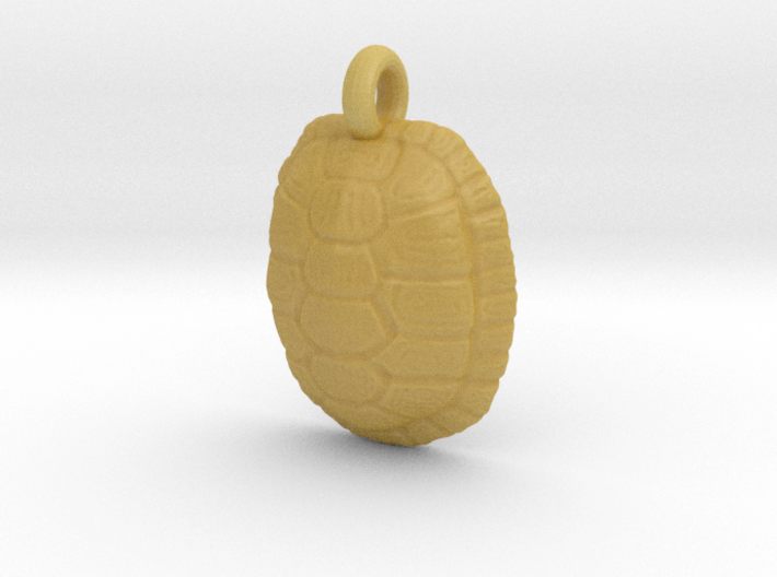 Turtle Shell Pendant Version 1 3d printed