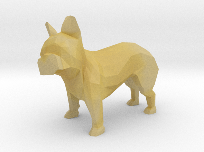 Low Poly French Bulldog 3d printed