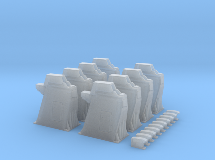 1/144 - Holddown Arms LC-34 (8x closed) *Old Vers* 3d printed