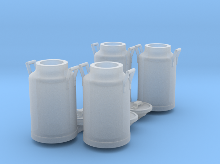 Scale 1/35 milk can - set of 4 3d printed