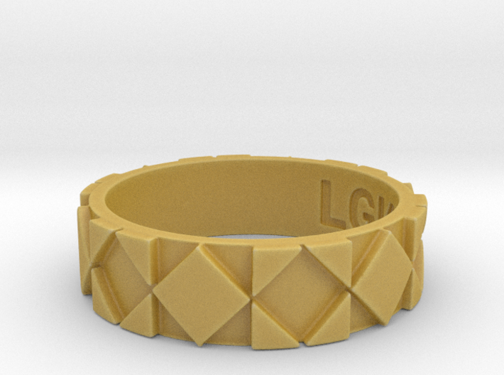 Futuristic Rhombus Ring Size 9 3d printed