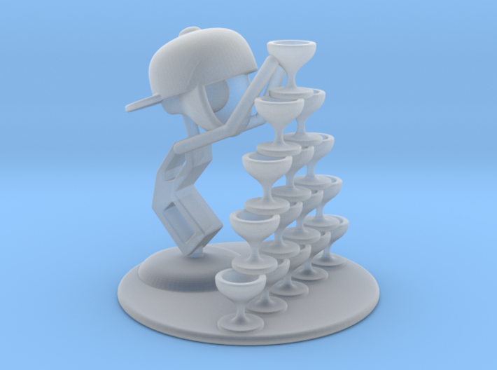 LaLa &quot;Playing with wine glass&quot; - DeskToys 3d printed