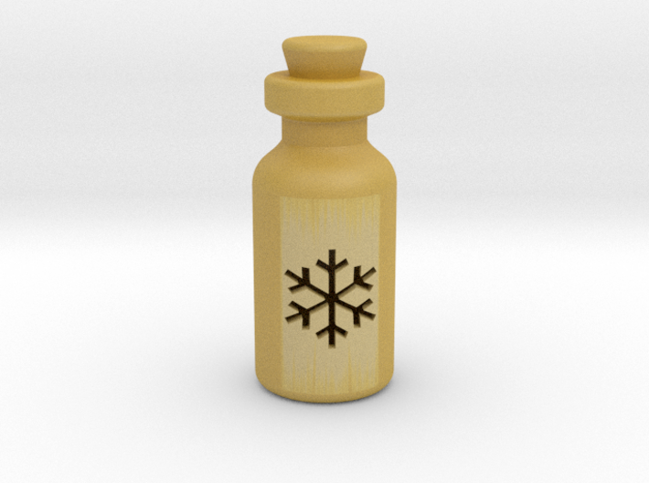 Small Bottle (snowflake) 3d printed