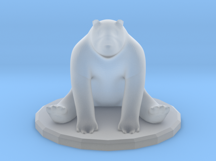 Sitting Bear Miniature 3d printed