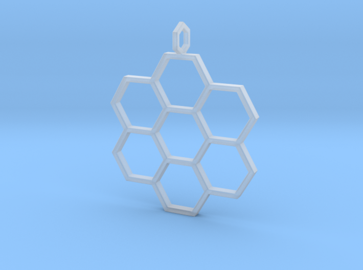 Honeycomb Pendant 3d printed