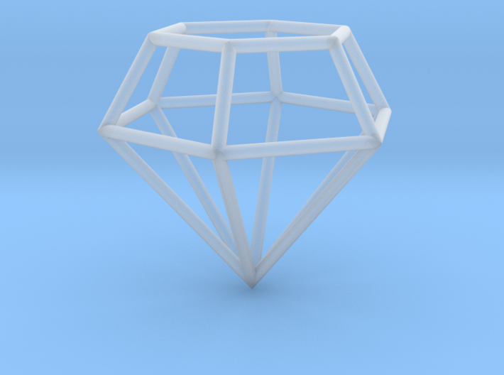 Diamond Frame Pendant 3d printed