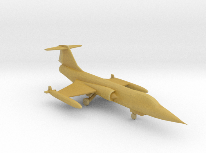 1/350 F-104 Starfighter with Gear Down 3d printed 