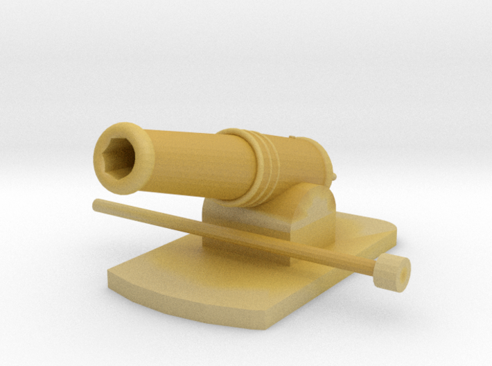 Miniature Metal Functional Cannon 3d printed