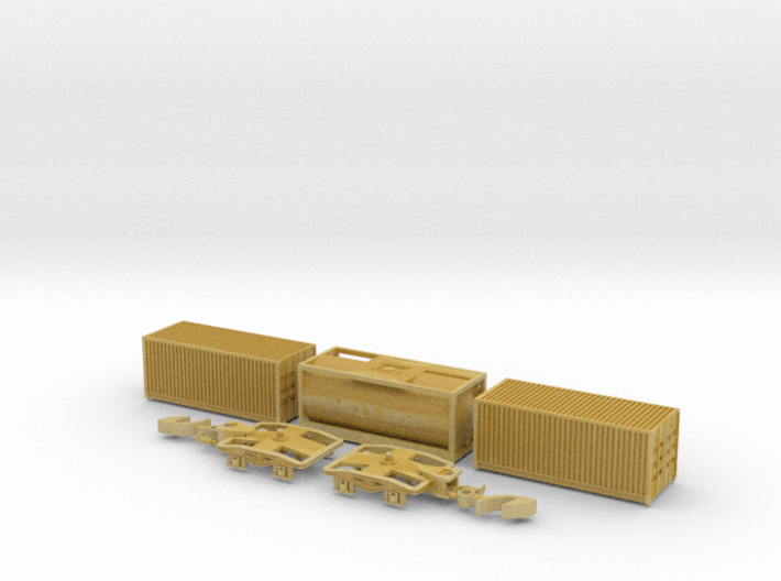 Set zu Containertragwagen Sgnss Spur Z (1:220) 3d printed