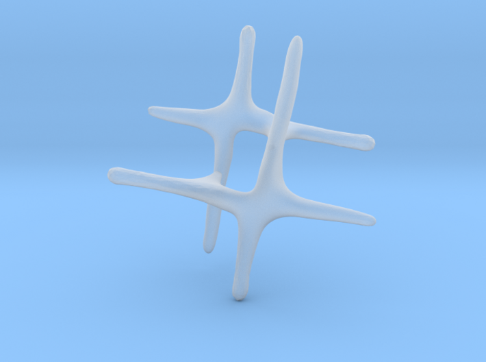 3D Octothorpe 3d printed