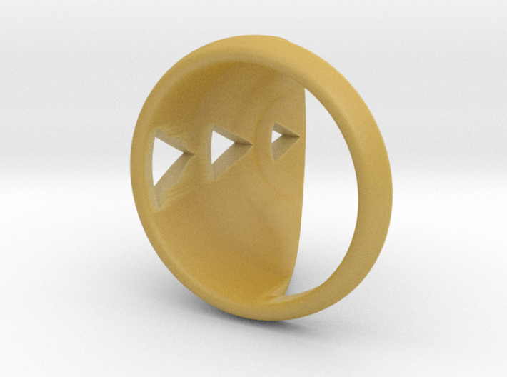 Curved Claw Ring 3d printed
