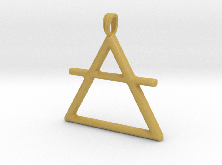 AIR Alchemy symbol Jewelry pendant 3d printed