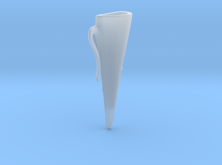 Vase lapel pin 3d printed