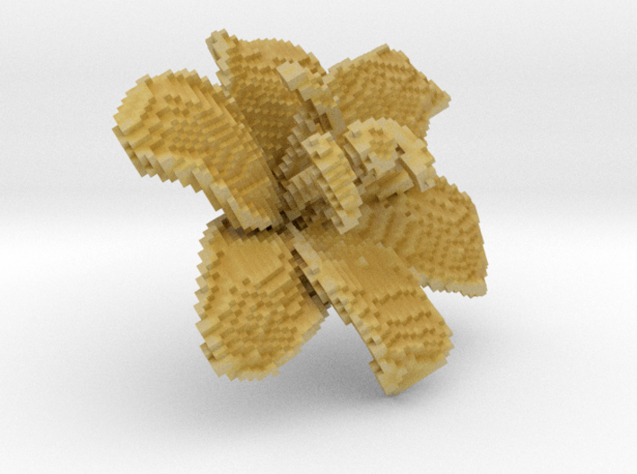 Lily Flower 1 Block - XS 3d printed 