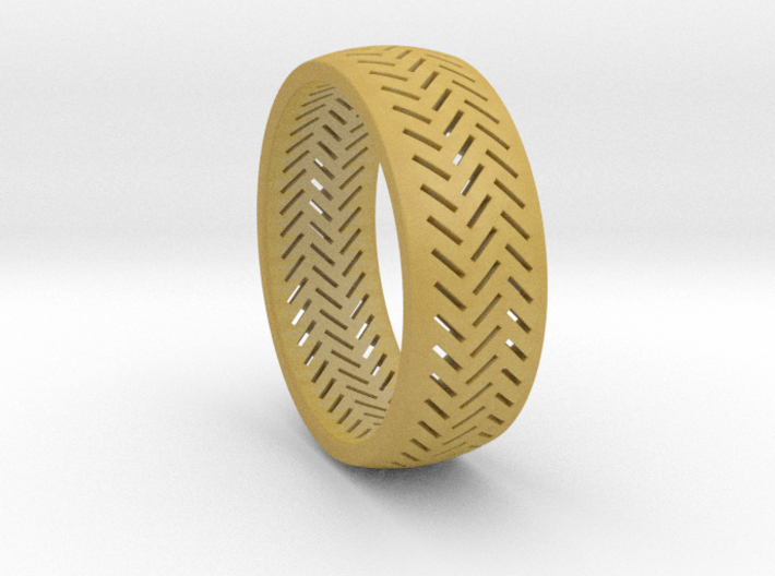Herringbone Ring Size 6 3d printed