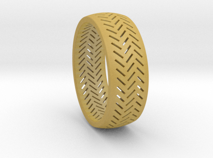 Herringbone Ring Size 16 3d printed