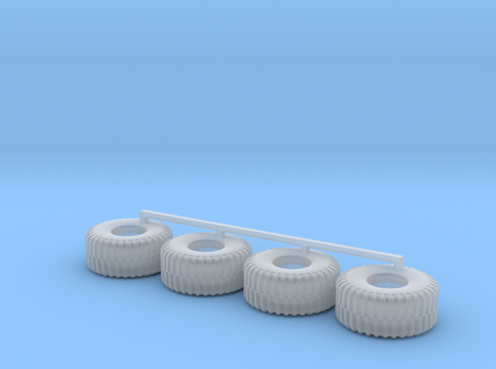 HO scale Heavy Equipment Tires 3d printed