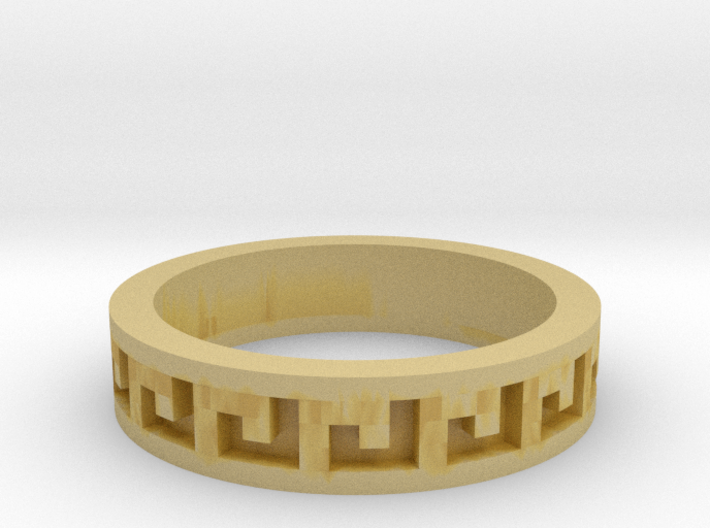 Greek Ring 3d printed