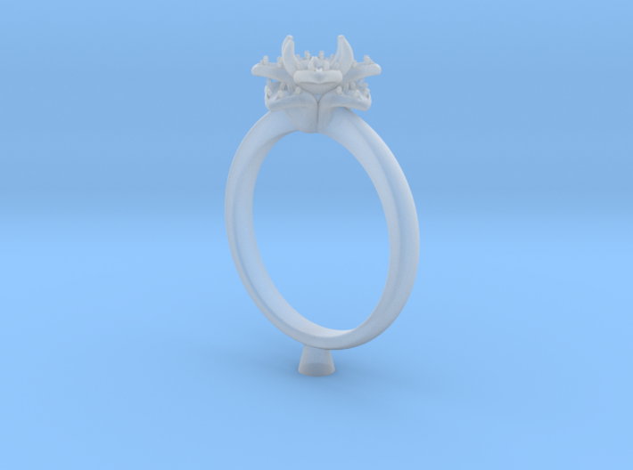 CC162 - Engagement Ring Design 3D Printed Wax . 3d printed