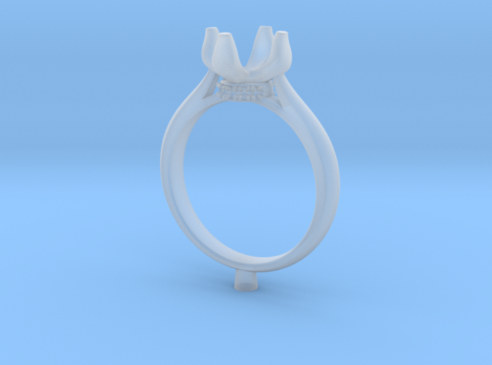 CC60-Engagement Ring Printed Wax 3d printed