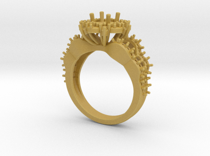 JNNF - Engagement Ring 3D Printed Wax. 3d printed