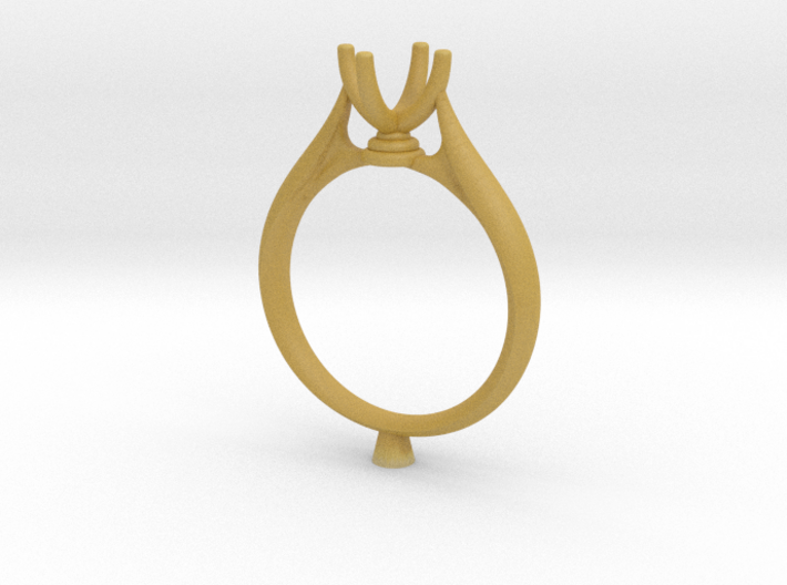 CA13 - Bat Man Style Engagement Ring Design 3D 3d printed