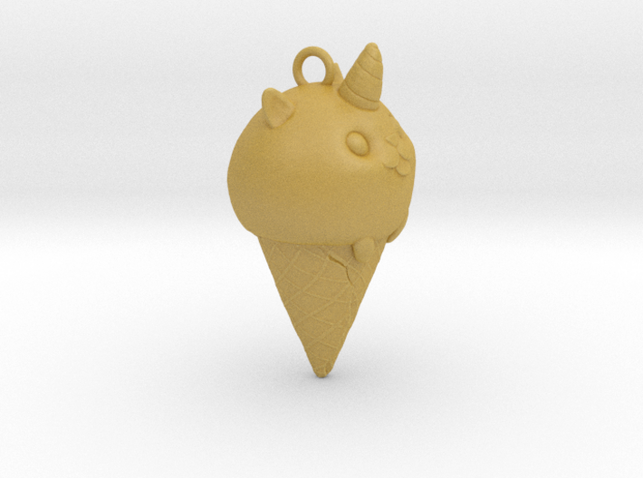 Ice Cream Kitty Necklace 3d printed