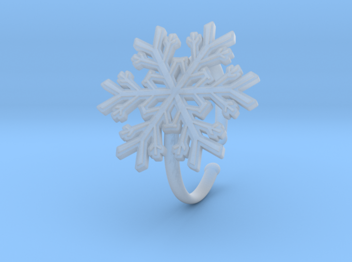 Snowflake Ring 1 d=19.5mm Adjustable h21d195a 3d printed