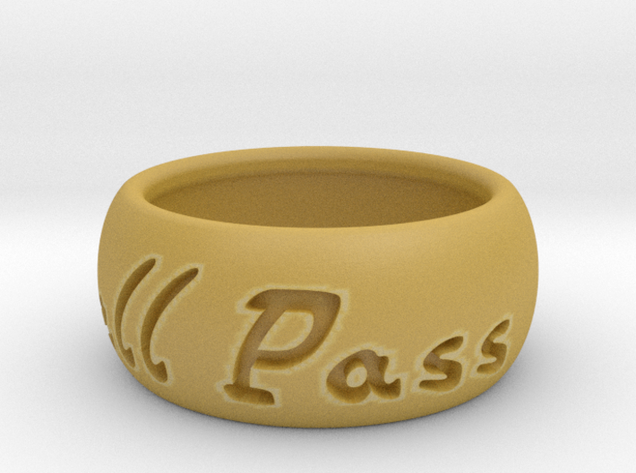 This Too Shall Pass ring size 7 3d printed