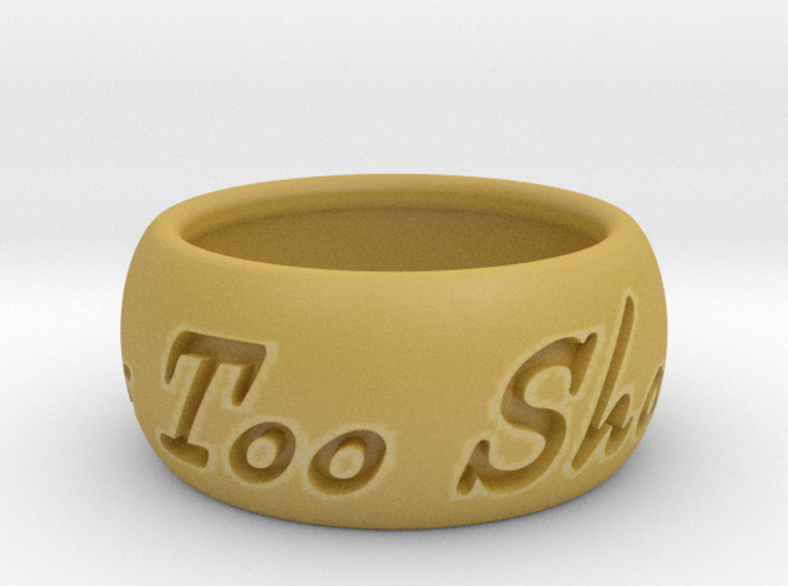This Too Shall Pass ring size 6 3d printed