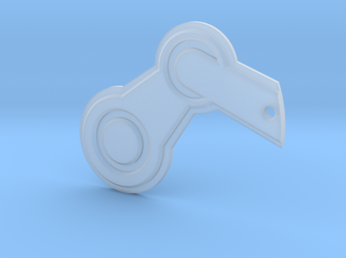 Steam Logo Keychain 3d printed