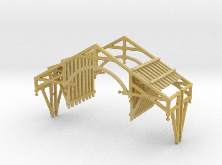 HO Scale QN Brackets And Gable Detail 3d printed