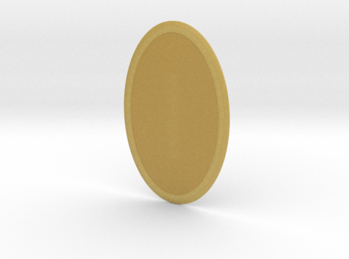 Portrait Oval 3 X 2 Inches 3d printed