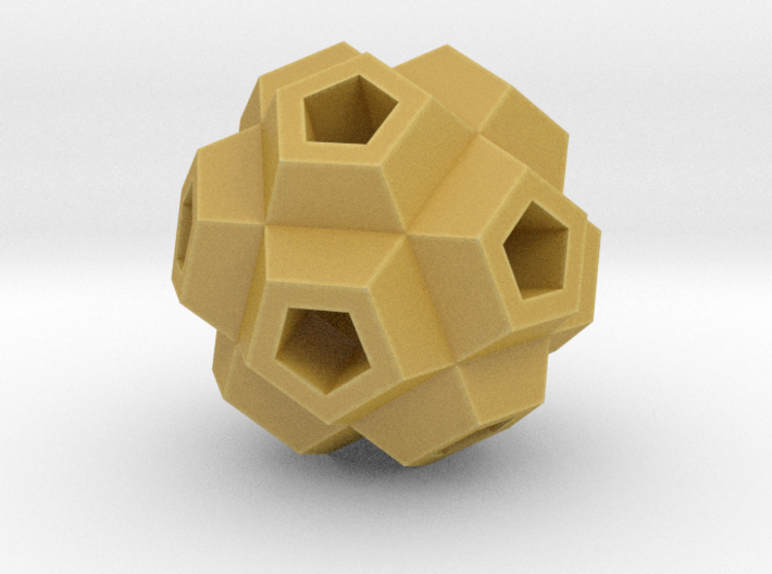 Coral Polyhedron Pendant 3d printed